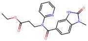 Ethyl 3-(1-methyl-2-oxo-N-(pyridin-2-yl)-2,3-dihydro-1H-benzo[d]imidazole-5-carboxamido)propanoate…