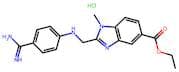 Ethyl 2-(((4-carbamimidoylphenyl)amino)methyl)-1-methyl-1H-benzo[d]imidazole-5-carboxylate hydroch…