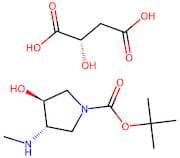 (3S,4S)-tert-Butyl 3-hydroxy-4-(methylamino)pyrrolidine-1-carboxylate (S)-2-hydroxysuccinate