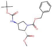 1-Benzyl 2-methyl (2S,4R)-4-((tert-butoxycarbonyl)amino)pyrrolidine-1,2-dicarboxylate