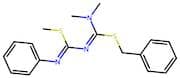 Carbamimidothioic acid, N,N-dimethyl-N′-[(methylthio)(phenylimino)methyl]-, phenylmethyl ester