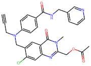 (7-Chloro-3-methyl-4-oxo-6-((prop-2-ynyl(4-(pyridin-3-ylmethylcarbamoyl)phenyl)amino)methyl)-3,4-d…