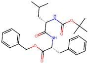 D-Phenylalanine, N-[N-[(1,1-dimethylethoxy)carbonyl]-L-leucyl]-, phenylmethyl ester