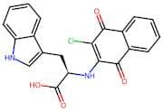 (R)-2-((3-Chloro-1,4-dioxo-1,4-dihydronaphthalen-2-yl)amino)-3-(1H-indol-3-yl)propanoic acid