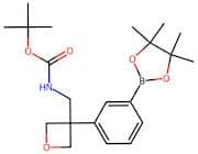 tert-Butyl ((3-(3-(4,4,5,5-tetramethyl-1,3,2-dioxaborolan-2-yl)phenyl)oxetan-3-yl)methyl)carbamate