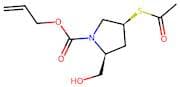 allyl (2S,4S)-4-(acetylthio)-2-(hydroxymethyl)pyrrolidine-1-carboxylate
