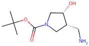 cis-tert-Butyl 3-(aminomethyl)-4-hydroxypyrrolidine-1-carboxylate
