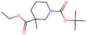 1-(tert-Butyl) 3-ethyl 3-methylpiperidine-1,3-dicarboxylate