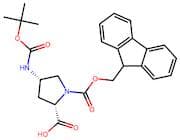(2S,4S)-1-(((9H-Fluoren-9-yl)methoxy)carbonyl)-4-((tert-butoxycarbonyl)amino)pyrrolidine-2-carboxy…