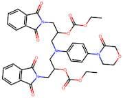 Diethyl (((4-(3-Oxomorpholino)phenyl)azanediyl)bis(1-(1,3-dioxoisoindolin-2-yl)propane-3,2-diyl)) …