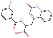 α-[(3-Chlorobenzoyl)amino]-1,2-dihydro-2-oxo-4-quinolinepropanoic acid