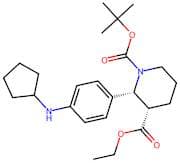(2R,3S)-1-tert-butyl 3-ethyl 2-(4-(cyclopentylamino)phenyl)piperidine-1,3-dicarboxylate