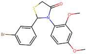 2-(3-Bromophenyl)-3-(2,4-Dimethoxyphenyl)Thiazolidin-4-One