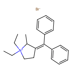 3-(Diphenylmethylene)-1,1-Diethyl-2-Methylpyrrolidin-1-Ium Bromide