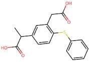 5-(1-Carboxyethyl)-2-(phenylthio)phenylacetic acid