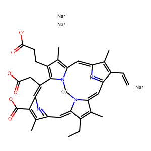 Chlorophyllin, coppered trisodium salt