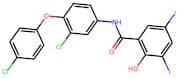 N-(3-Chloro-4-(4-Chlorophenoxy)Phenyl)-2-Hydroxy-3,5-DIIodobenzamide