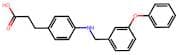 3-(4-{[(3-Phenoxyphenyl)methyl]amino}phenyl)propanoic acid