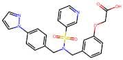2-(3-((N-(4-(1H-Pyrazol-1-Yl)Benzyl)Pyridine-3-Sulfonamido)Methyl)Phenoxy)Acetic Acid