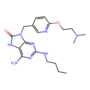 6-Amino-2-(Butylamino)-9-((6-(2-(Dimethylamino)Ethoxy)Pyridin-3-Yl)Methyl)-7,9-Dihydro-8H-Purin-8-…