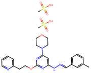 4-(6-(2-(3-Methylbenzylidene)Hydrazinyl)-2-(2-(Pyridin-2-Yl)Ethoxy)Pyrimidin-4-Yl)Morpholine Dimet…