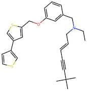 (E)-N-(3-([3,3'-Bithiophen]-5-Ylmethoxy)Benzyl)-N-Ethyl-6,6-Dimethylhept-2-En-4-Yn-1-Amine