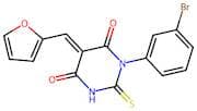 1-(3-Bromophenyl)-5-(Furan-2-Ylmethylene)-2-Thioxodihydropyrimidine-4,6(1H,5H)-Dione