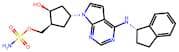 ((1S,2S,4R)-4-(4-(((S)-2,3-Dihydro-1H-Inden-1-Yl)Amino)-7H-Pyrrolo[2,3-D]Pyrimidin-7-Yl)-2-Hydroxy…