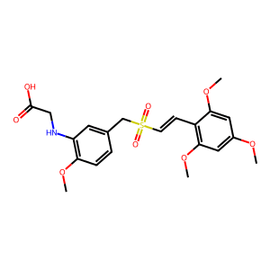 (E)-2-((2-Methoxy-5-(((2,4,6-Trimethoxystyryl)Sulfonyl)Methyl)Phenyl)Amino)Acetic Acid