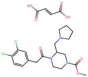 Methyl 4-(2-(3,4-Dichlorophenyl)Acetyl)-3-(Pyrrolidin-1-Ylmethyl)Piperazine-1-Carboxylate Fumarate