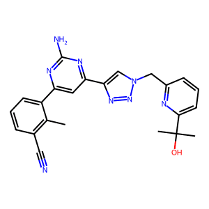 3-(2-Amino-6-(1-((6-(2-Hydroxypropan-2-Yl)Pyridin-2-Yl)Methyl)-1H-1,2,3-Triazol-4-Yl)Pyrimidin-4-Y…