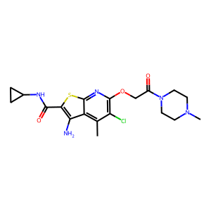 3-Amino-5-Chloro-N-Cyclopropyl-4-Methyl-6-(2-(4-Methylpiperazin-1-Yl)-2-Oxoethoxy)Thieno[2,3-B]Pyr…