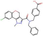 4-((N-Benzyl-8-Chloro-1-Methyl-1,4-Dihydrochromeno[4,3-c]Pyrazole-3-Carboxamido)Methyl)Benzoic Acid