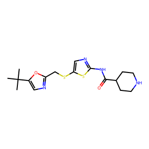 N-(5-(((5-(Tert-Butyl)Oxazol-2-Yl)Methyl)Thio)Thiazol-2-Yl)Piperidine-4-Carboxamide