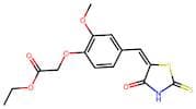 2-[2-Methoxy-4-[(4-Oxo-2-thiOxo-5-Thiazolidinylidene)MEthyl]Phenoxy]-Acetic Acid Ethyl Ester
