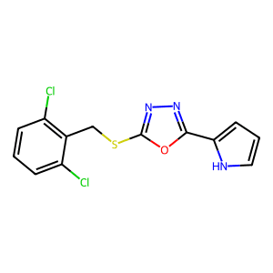 2-((2,6-Dichlorobenzyl)Thio)-5-(1H-Pyrrol-2-Yl)-1,3,4-Oxadiazole
