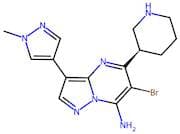 6-Bromo-3-(1-Methyl-1H-Pyrazol-4-Yl)-5-(3R)-3-Piperidinylpyrazolo[1,5-a]Pyrimidin-7-Amine