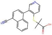 2-((3-(4-Cyanonaphthalen-1-Yl)Pyridin-4-Yl)Thio)-2-Methylpropanoic Acid