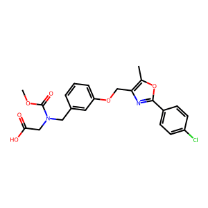 N-(3-((2-(4-Chlorophenyl)-5-Methyloxazol-4-Yl)Methoxy)Benzyl)-N-(Methoxycarbonyl)Glycine