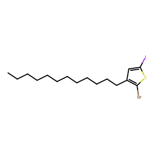 2-Bromo-3-Dodecyl-5-Iodothiophene (Stabilized With Copper Chip)