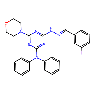 4-(2-(3-Iodobenzylidene)Hydrazinyl)-6-Morpholino-N,N-Diphenyl-1,3,5-Triazin-2-Amine