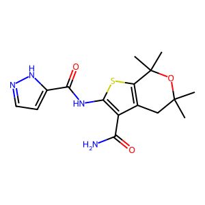N-(3-Carbamoyl-5,5,7,7-Tetramethyl-5,7-Dihydro-4H-Thieno[2,3-c]Pyran-2-Yl)-1H-Pyrazole-3-Carboxami…