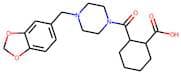 2-{[4-(Benzo[3,4-d]1,3-dioxolan-5-ylmethyl)piperazinyl]carbonyl}cyclohexanecarboxylic acid