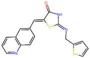 (Z)-5-(Quinolin-6-Ylmethylene)-2-((Thiophen-2-Ylmethyl)Amino)Thiazol-4(5H)-One