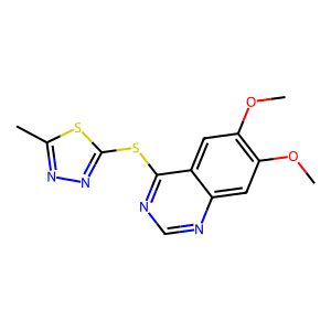6,7-Dimethoxy-4-[(5-Methyl-1,3,4-Thiadiazol-2-yl)Sulfanyl]Quinazoline
