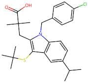 3-(3-(Tert-Butylthio)-1-(4-Chlorobenzyl)-5-Isopropyl-1H-Indol-2-Yl)-2,2-Dimethylpropanoic Acid