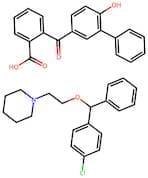 1-(2-((4-Chlorophenyl)(Phenyl)Methoxy)Ethyl)Piperidine 2-(6-Hydroxy-[1,1'-Biphenyl]-3-Carbonyl)Ben…
