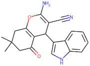 2-Amino-4-indol-3-yl-7,7-dimethyl-5-oxo-4,6,7,8-tetrahydro2H-chromene-3-carbonitrile