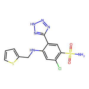 2-Chloro-5-(2H-Tetrazol-5-Yl)-4-((Thiophen-2-Ylmethyl)Amino)Benzenesulfonamide