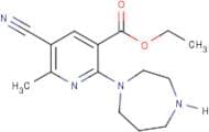 Ethyl 5-cyano-2-(homopiperazin-1-yl)-6-methylnicotinate